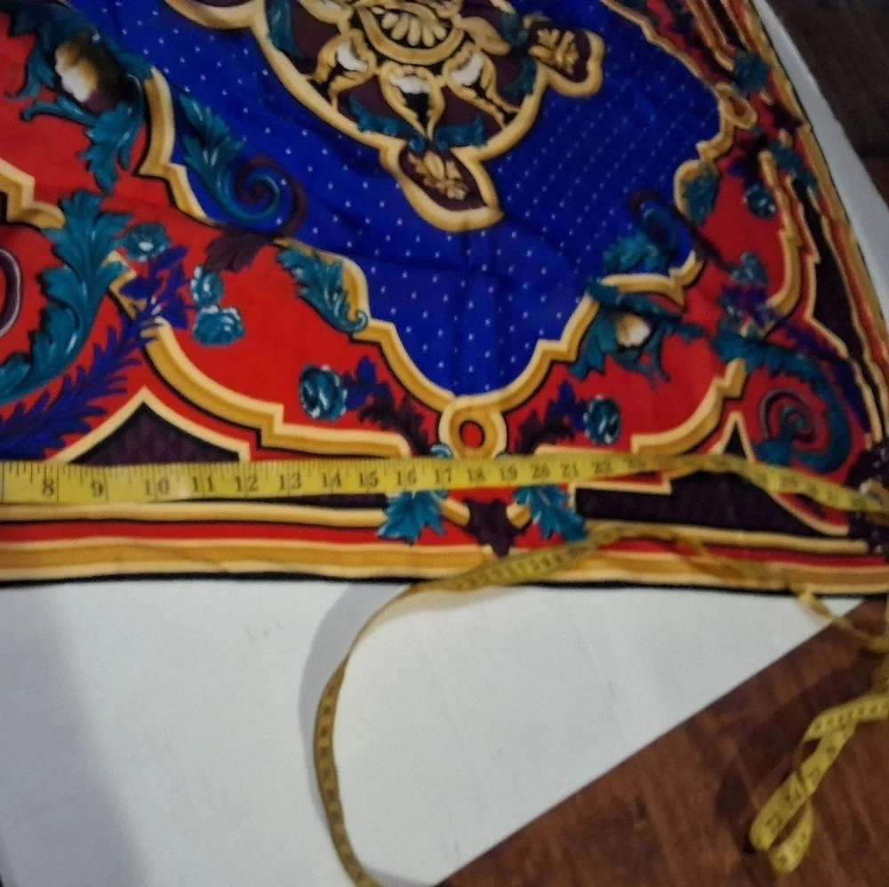 Perry Ellis Ginormous Regal Versaille Patten Silk Scarf